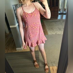 Aerie Floral Romper Sport Dress